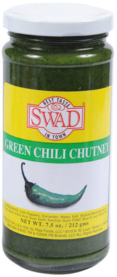 Swad Green Chilli Chutney 7.5 Oz - 212 Gms